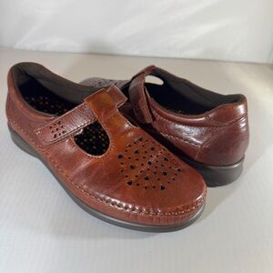 SAS Mary Jane Brown Leather 7.5 Academia Lolita US Tripad Comfort Shoes Y2K 90s